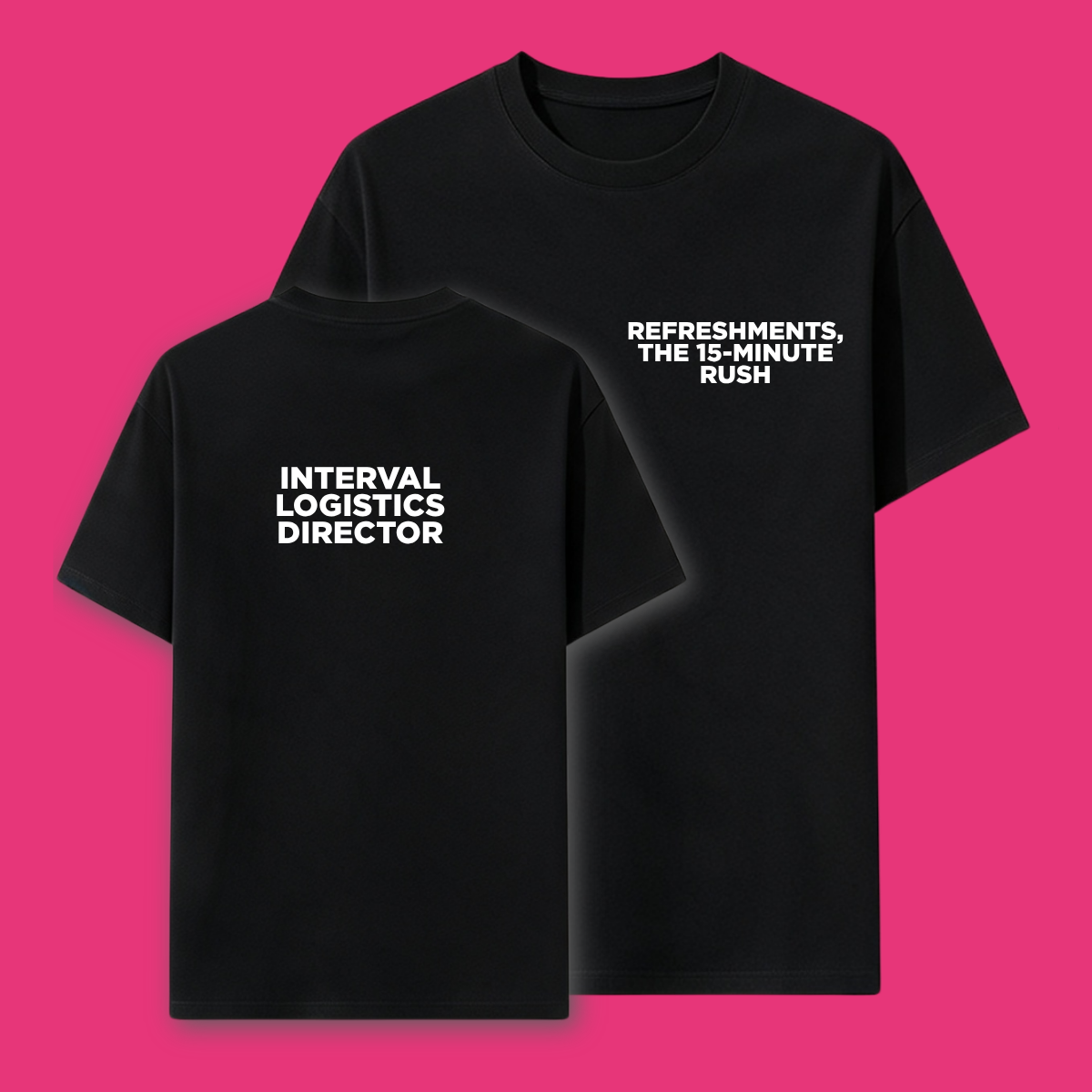Interval Logistics Director — Refreshments, the 15-minute rush