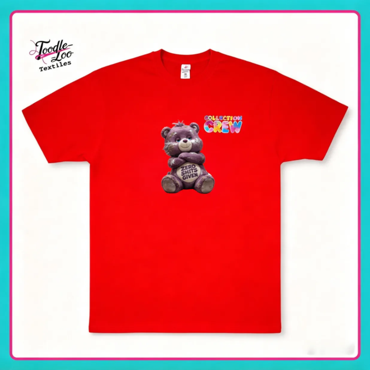 Couldn't Care Less: Zero Shits T-shirt, front view